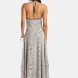 Kate Barton Chrome Polka Dot Mesh Handkerchief Dress