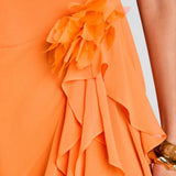 Retrofête Samara Silk Chiffon Dress in Arianzo