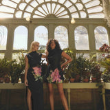 Azelie Asymmetrical Gown in Black