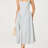 ASTR The Label Vinya Plaid Bow-Back Midi Dress