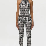 Naked Wardrobe Naked Print Racerback Closed Toe Jumpsuit