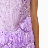 Elliatt Cerise Embellished Mini Dress