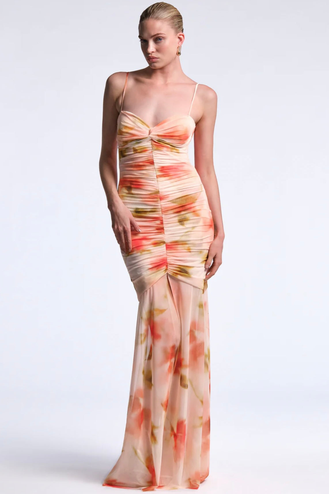bcbgmaxazria orange dress BCBGMAXAZRIA One Shoulder Cutout Dress Orange Womens Large Swing Asymmetric NWT