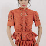 Elizabeth Top in Cinnamon