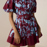 Hemant & Nandita Hiba Collared Mini Dress