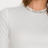 Generation Love Annette Crystal Top in White