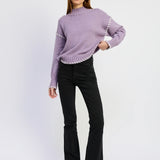 En Saison Merrill Whip Stitch Sweater