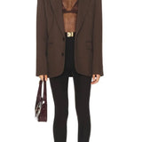 SEROYA Piper Top in Slate Brown
