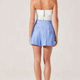Ollie Pleated Linen Blend Shorts
