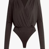 Favorite Daughter The Slinky Date Blouse in Espresso