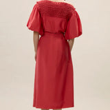 Merrick Silk Cotton Midi Dress