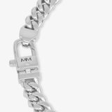 Melinda Maria Pave Julian Cuban Chain Bracelet in Silver