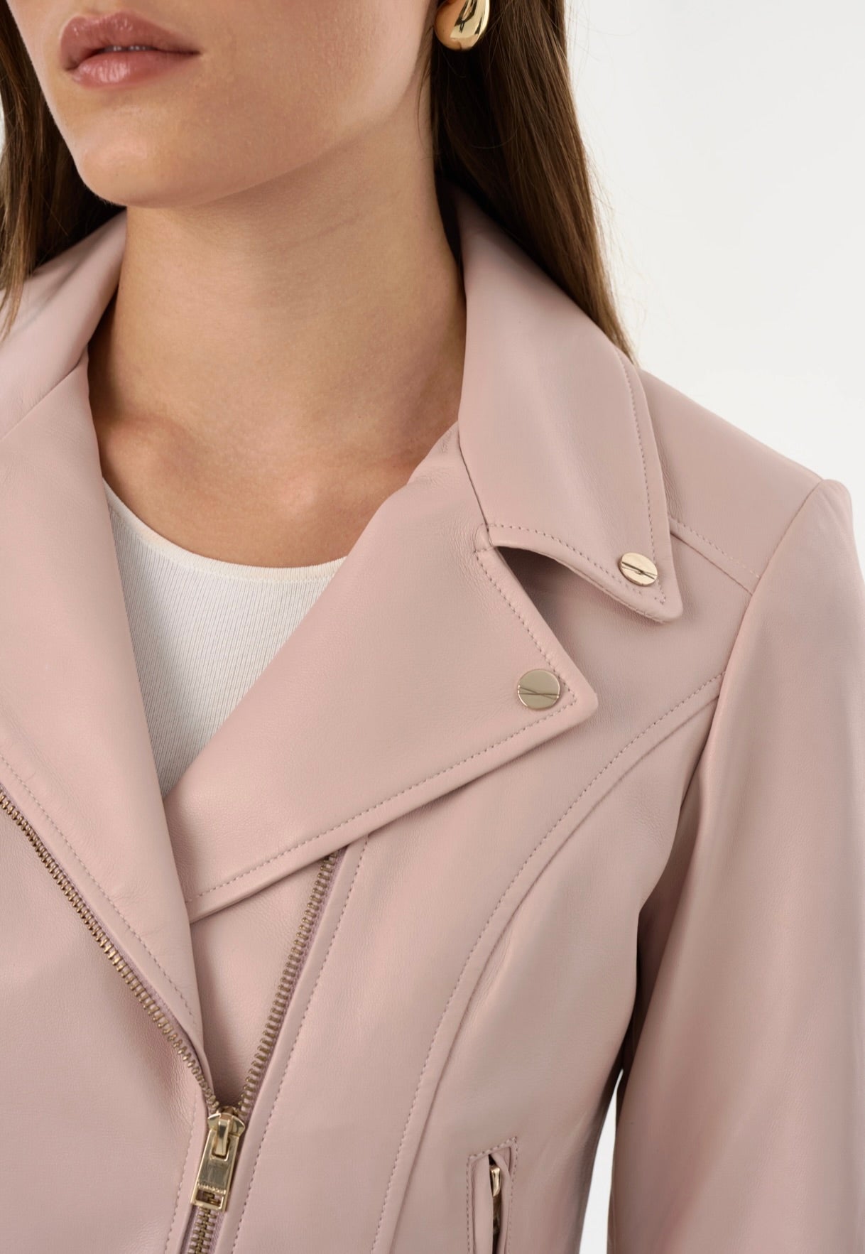 Kelsey Leather Biker Jacket
