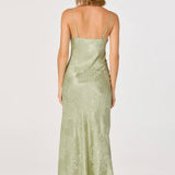 ASTR The Label Tyla Satin Bias-Cut Maxi Dress
