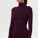 Naked Wardrobe Butter Turtleneck Contour Bodysuit