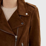 LAMARQUE Donna Suede Biker Jacket