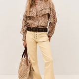 ba&sh Tunella Classic Ruffle Shirt