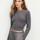 Favorite Daughter The Feel Good Sweater in Grey Shadow