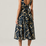 Vinya Drop Waist Midi Dress