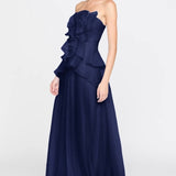 Theia Gilda Draped Rose Gown