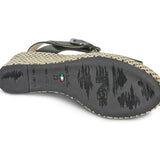 NeroGiardini Slingback Espadrille Platform Wedge Sandals