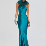 Retrofête Brisbane Feather Dress