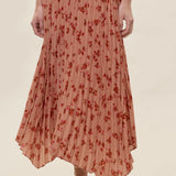 Celeste Striped Pleated Skirt