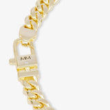 Melinda Maria Pave Julian Cuban Chain Bracelet in Gold