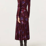 ASTR The Label Aubriella Floral Mesh Midi Dress