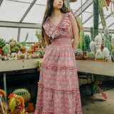 Azalea Midi Dress in Strawberry Thief Liberty Print