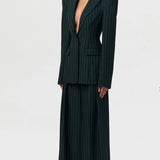 Naked Wardrobe Suiting Sculpt Pinstripe Blazer