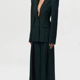 Naked Wardrobe Suiting Sculpt Pinstripe Blazer