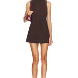 SEROYA Carina Suede Mini Dress
