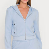 Generation Love Zira Scuba Hoodie in Light Blue