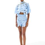 Zoe Shorts - Light Blue