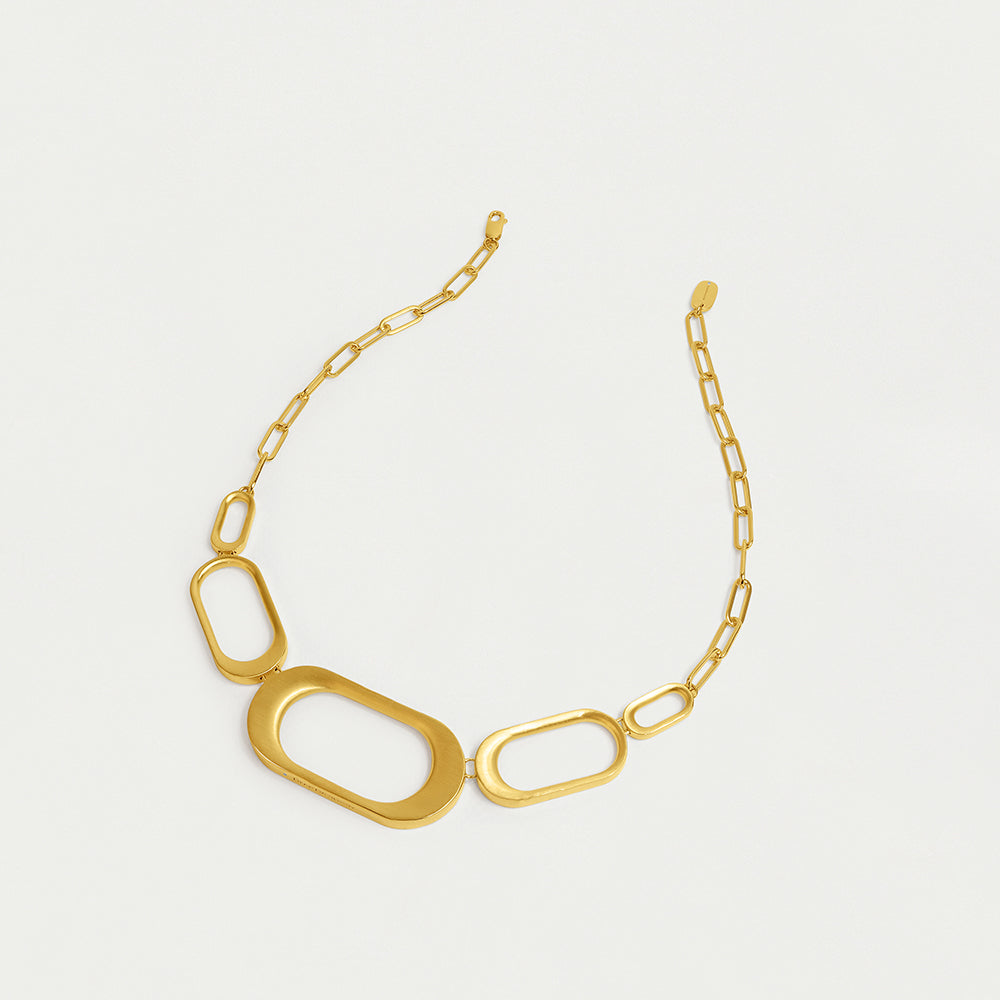 Bleecker Statement Collar Necklace in Gold