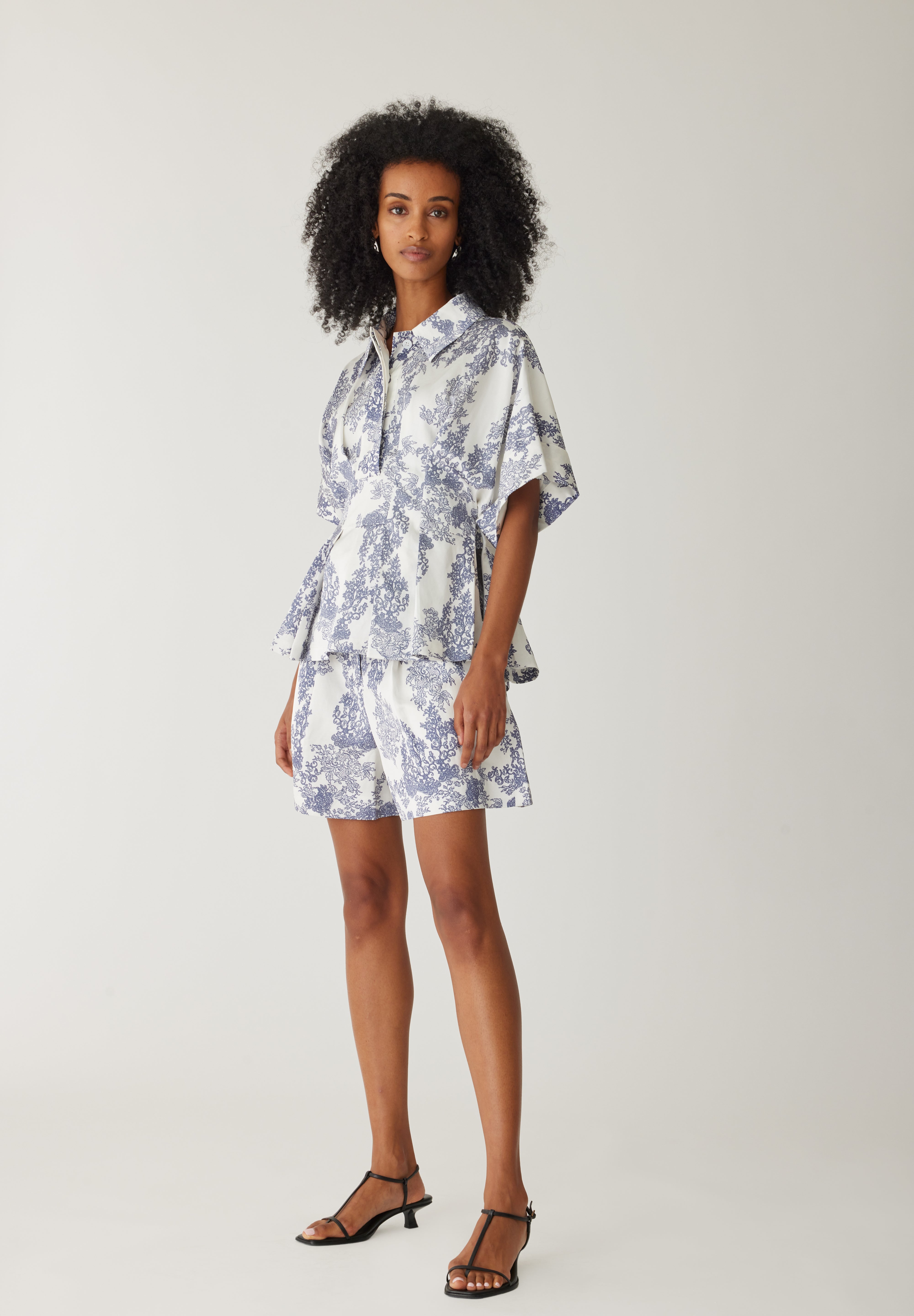 Rebecca Taylor / Lena Shine Shorts - Ivory Toile Combo / 2 Rebecca Taylor / Lena Shine Shorts - Ivory Toile Combo / 2