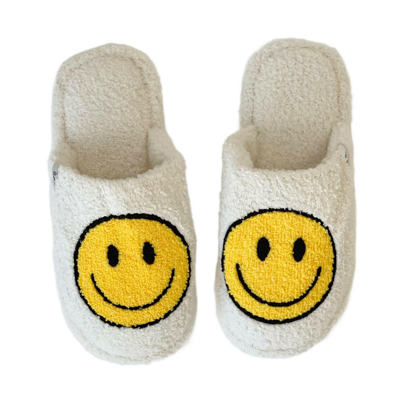 Happy Face Embroidered Luxury Soft Slippers