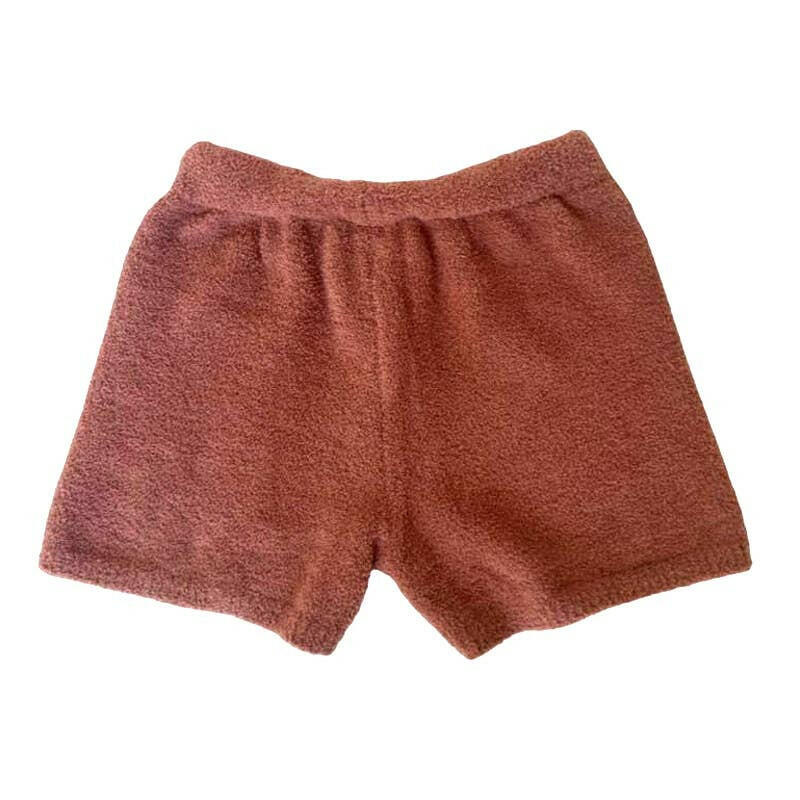 Solid Color Luxury Lounge Shorts in Blush.