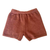 Solid Color Luxury Lounge Shorts in Blush.